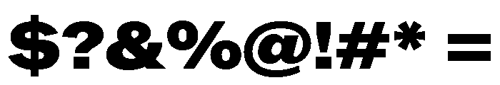 ABCROMWide Black Font OTHER CHARS