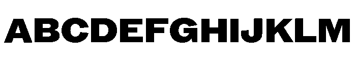 ABCROMWide Black Font UPPERCASE