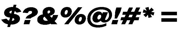 ABCROMWide BlackItalic Font OTHER CHARS