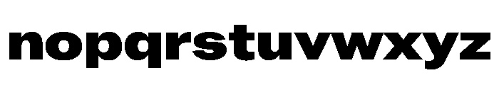 ABCROMWide Black Font LOWERCASE