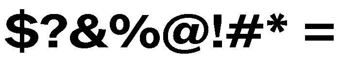 ABCROMWide Bold Font OTHER CHARS
