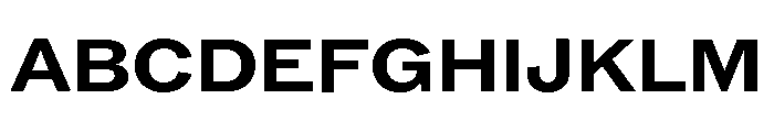 ABCROMWide Bold Font UPPERCASE