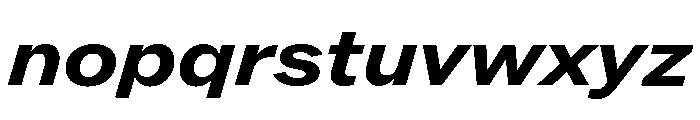 ABCROMWide BoldItalic Font LOWERCASE