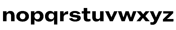 ABCROMWide Bold Font LOWERCASE