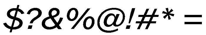 ABCROMWide BookItalic Font OTHER CHARS