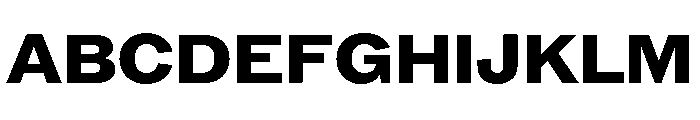 ABCROMWide Heavy Font UPPERCASE