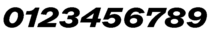 ABCROMWide HeavyItalic Font OTHER CHARS