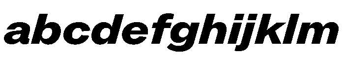 ABCROMWide HeavyItalic FONT