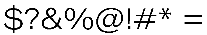 ABCROMWide Light Font OTHER CHARS