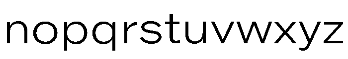 ABCROMWide Light Font LOWERCASE