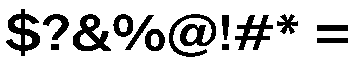 ABCROMWide Medium Font OTHER CHARS