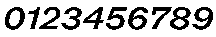 ABCROMWide MediumItalic Font OTHER CHARS