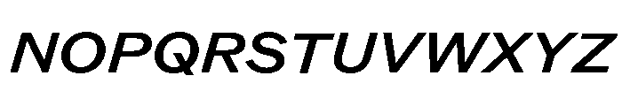 ABCROMWide MediumItalic Font UPPERCASE