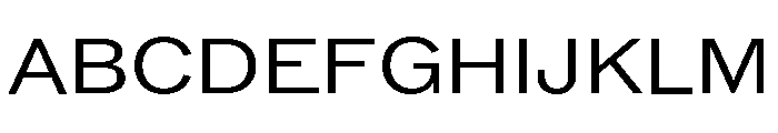 ABCROMWide Regular Font UPPERCASE