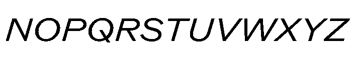 ABCROMWide RegularItalic Font UPPERCASE