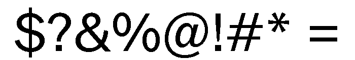 ABCROMWidthsVariable Regular Font OTHER CHARS