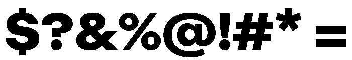 ABCRepro Black Font OTHER CHARS