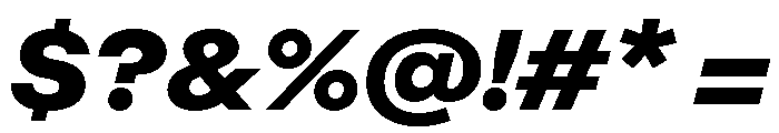 ABCRepro BlackItalic Font OTHER CHARS