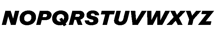 ABCRepro BlackItalic Font UPPERCASE