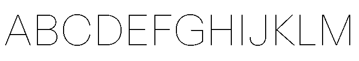ABCRepro Hairline Font UPPERCASE