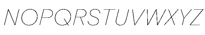 ABCRepro HairlineItalic Font UPPERCASE