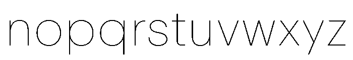 ABCRepro Hairline Font LOWERCASE