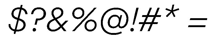 ABCRepro LightItalic Font OTHER CHARS