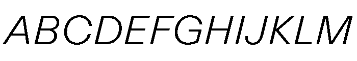 ABCRepro LightItalic Font UPPERCASE