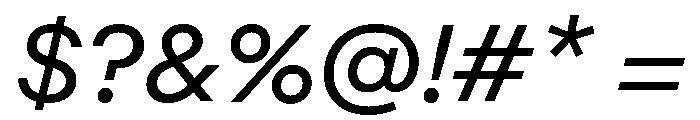 ABCRepro RegularItalic Font OTHER CHARS