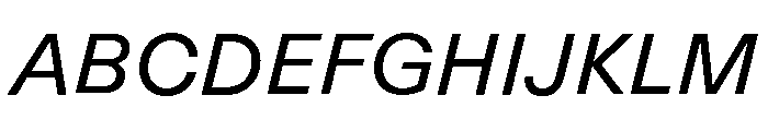 ABCRepro RegularItalic Font UPPERCASE