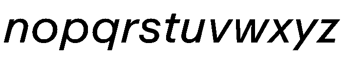 ABCRepro RegularItalic Font LOWERCASE
