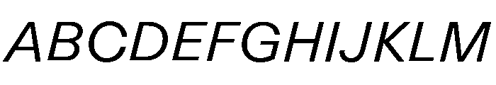 ABCRepro ScreenItalic Font UPPERCASE