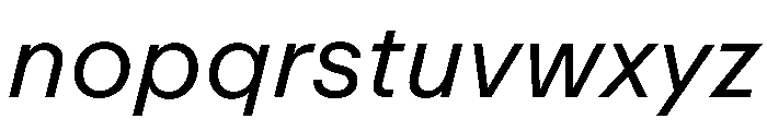 ABCRepro ScreenItalic Font LOWERCASE