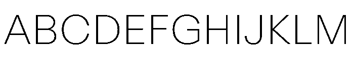 ABCRepro Thin Font UPPERCASE