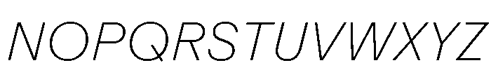 ABCRepro ThinItalic Font UPPERCASE