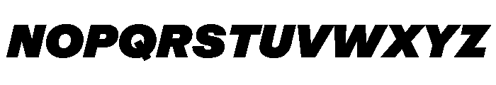 ABCRepro UltraItalic Font UPPERCASE