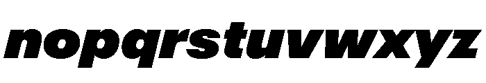 ABCRepro UltraItalic Font LOWERCASE
