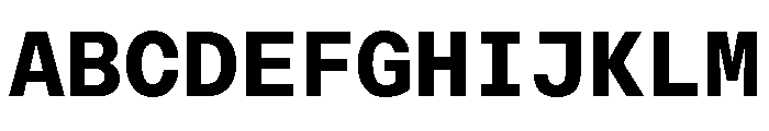 ABCReproMono Bold Font UPPERCASE