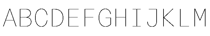 ABCReproMono Hairline Font UPPERCASE
