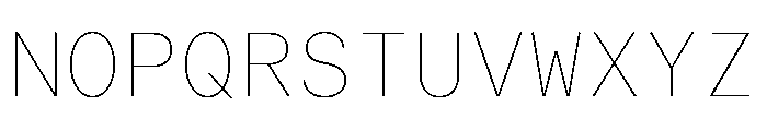 ABCReproMono Hairline Font UPPERCASE