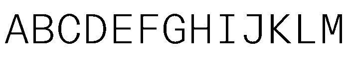 ABCReproMono Light Font UPPERCASE