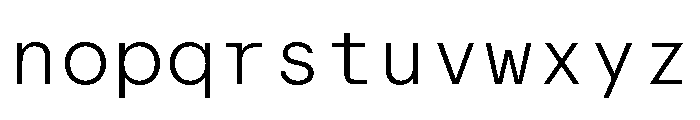 ABCReproMono Light Font LOWERCASE