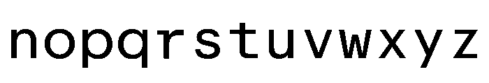 ABCReproMono Regular Font LOWERCASE