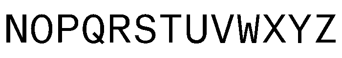 ABCReproMono Screen Font UPPERCASE