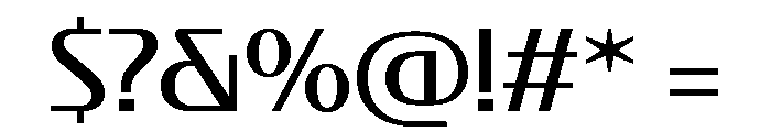 ABCSchengenLineCyrillicVariable Regular Font OTHER CHARS