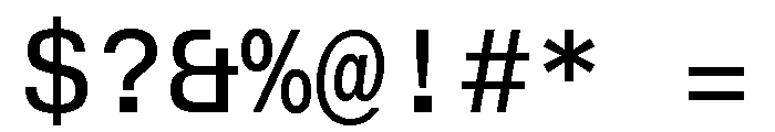ABCSchengenMonoVariable ARegular 2 Font OTHER CHARS