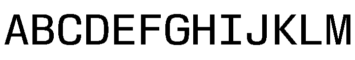ABCSchengenMonoVariable ARegular 2 Font UPPERCASE