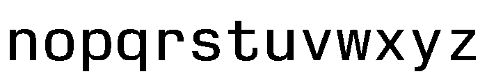 ABCSchengenMonoVariable ARegular 2 Font LOWERCASE