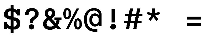 ABCSimonMono Bold Font OTHER CHARS