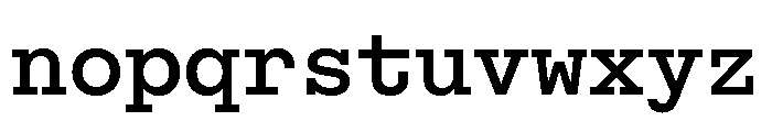 ABCSimonMono Bold Font LOWERCASE